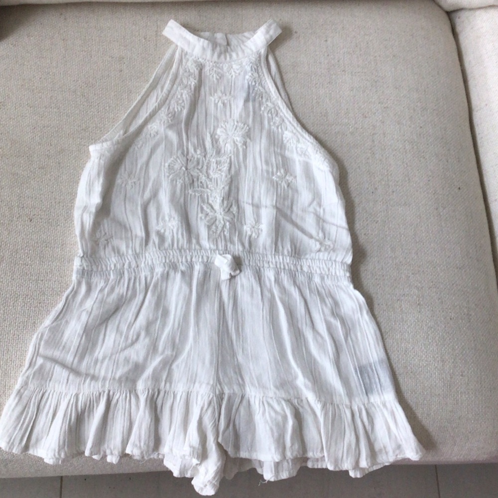 Ingear White Casual Kids Dress romper